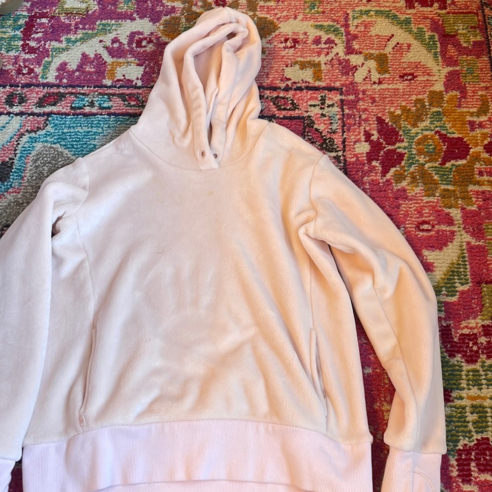 Light pink fuzzy hoodie